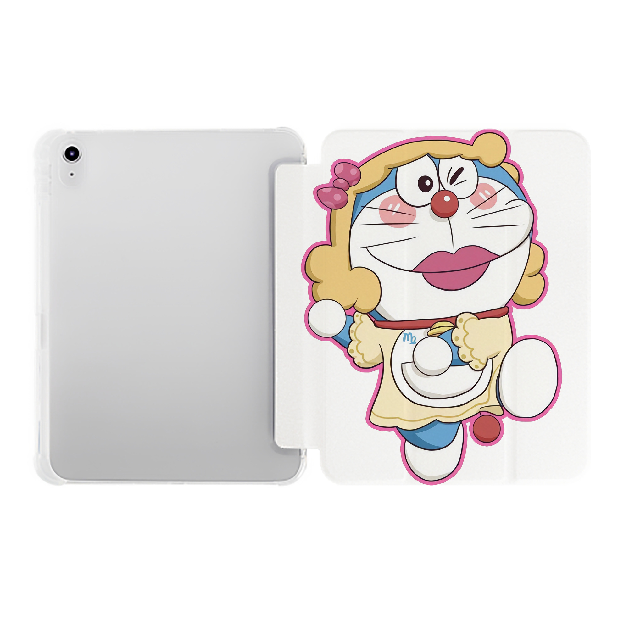 （画像用） ドラえもん Doraemon IPad ケース ペン収納付き 三つ折りスタンド PUレザー×シリコン 対応機種9.5/10.5/10.9インチ